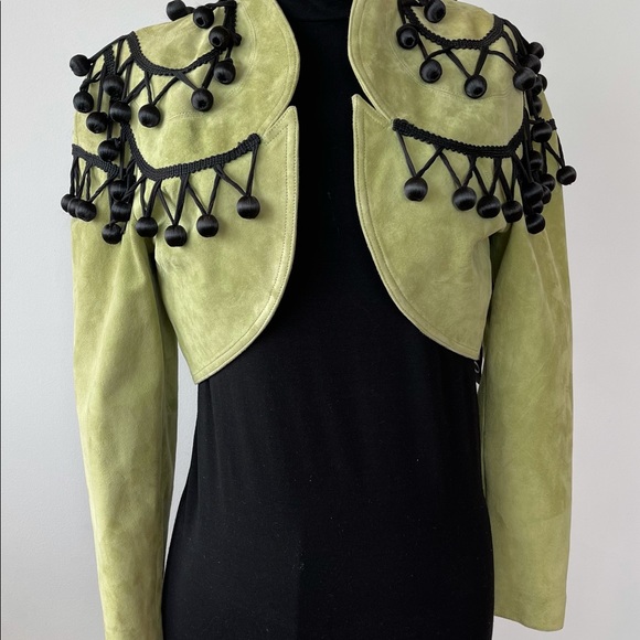 Jean-Claude Jitrois Suede Bolero Jacket - Picture 3 of 13